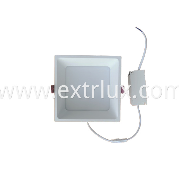 Led Recessed Aluminum Square Anti Glare Downlight 12w Front